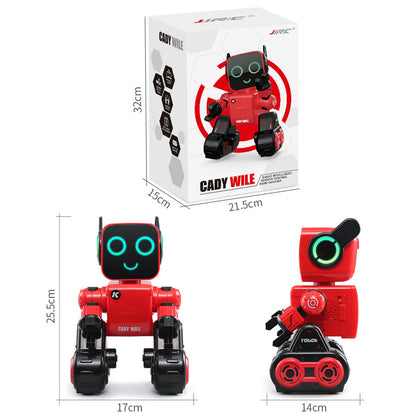 TOUCAN RC HOBBY JJRC R4 Smart Robot Toy with Remote Control Programmable Actions Singing Dancing LED Lights Touch Interaction Coin Saving