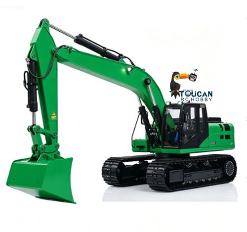 Customized Painting Metal 1/12 Hydraulic RC Excavator 323GX Remote Control Construction Vehicles 3 Way Valve Digger Model Flysky ST8 Remote Radio teshulianjie