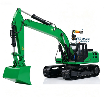 Customized Painting Metal 1/12 Hydraulic RC Excavator 323GX Remote Control Construction Vehicles 3 Way Valve Digger Model Flysky ST8 Remote Radio teshulianjie