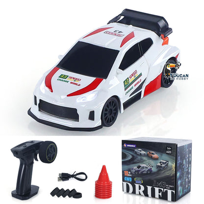 1/43 Hochgeschwindigkeits-2,4G-Funkgesteuertes Rennauto RC Drift Vehicle 4WD RTR Mini-Modellauto Spielzeugbatterie für Kindergeschenke