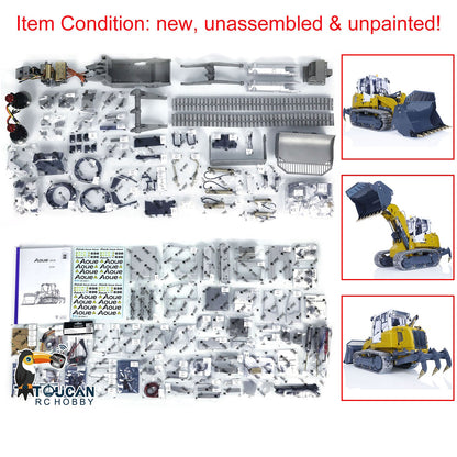 TOUCAN RC HOBBY LESU 1/14 636 Hydraulic Construction Vehicles Radio Controlle Track Loader Light Sound Motor Metal Openable Closable Bucket