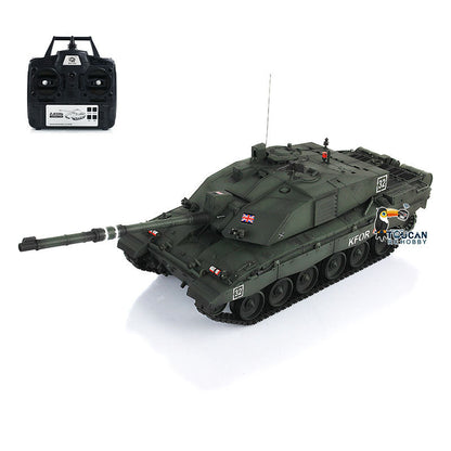 Henglong 1/16 TK7.0 Professional British Challenger II 3908 RTR RC Tank 360 Degrees Turret BB IR Smoke Metal Tracks Sprockets Idlers Road Wheels Gearbox