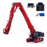 In Stock CUT 1/14 K970-300 Metal RC Hydraulic Excavators Model Remote Control Demolition Machine 5048 Brushless Motor CNC Alloy Chassis