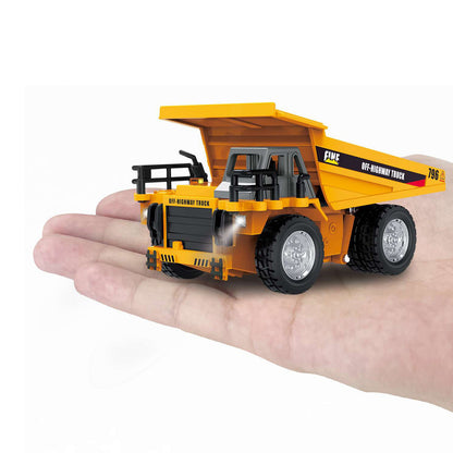 HG 1:64 RC Electric Lifting Dump Truck HG4 431 RTR Metal Car Shell Remote Control Engineering Vehicle Battery USB Charging Cable