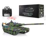 2,4 GHz Henglong 1/16 TK7.0 Kunststoff Leopard2A6 Ready To Run Ferngesteuerter Panzer 3889 mit 360° Turmketten Kettenräder Leiträder