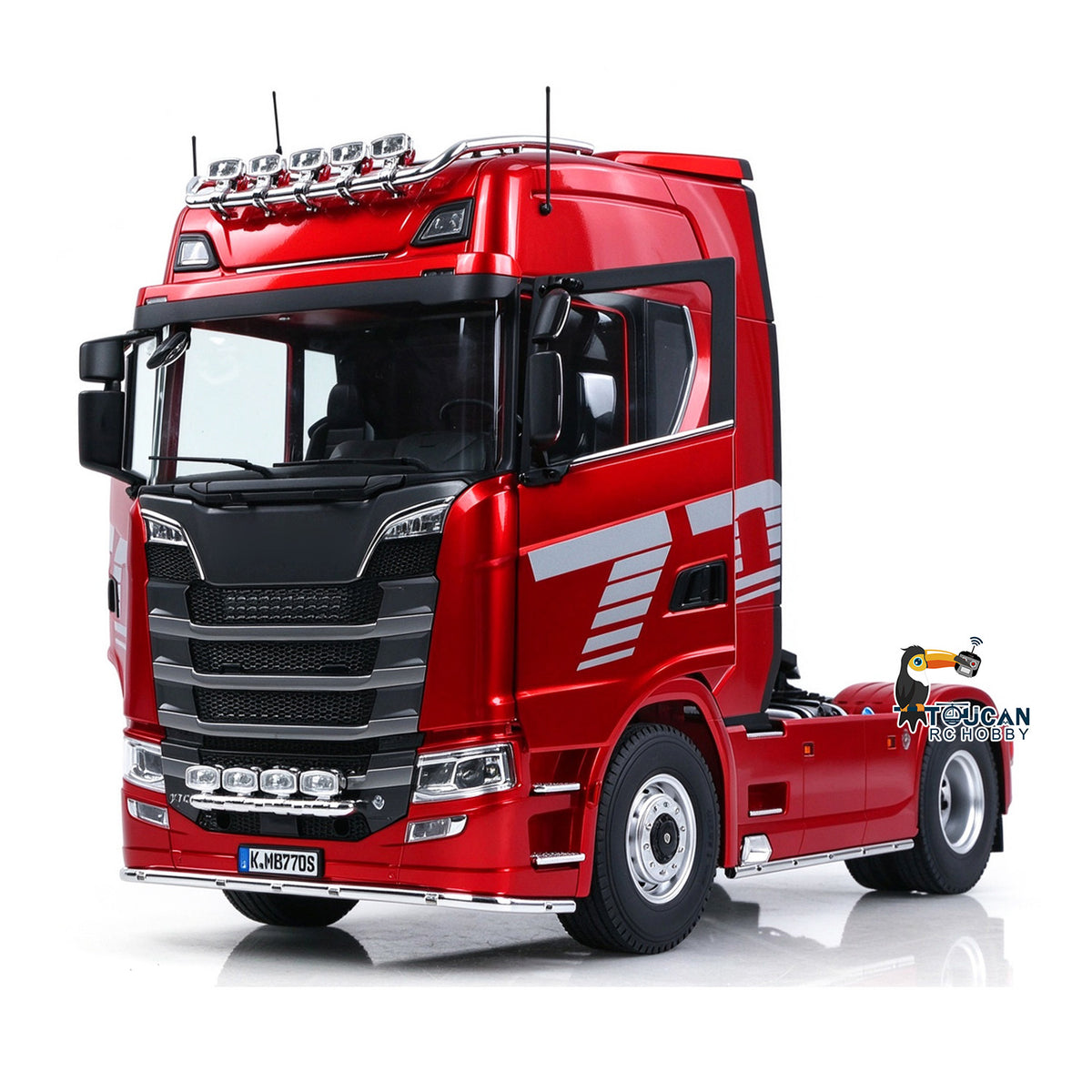 TOUCAN RC HOBBY 1/14 KABOLITE 100 4X2 Remote Control Tractor Truck 770S RC Construction Vehicle RTR Model Light System 2Speed Transmission Differential Locks