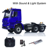 RTR 1/14 RC Tractor Truck Radio Battery Metal NO Lock Differential Axles 2Speed Gearbox 6*6 Lorry Car Model for TAMIYA Trailer