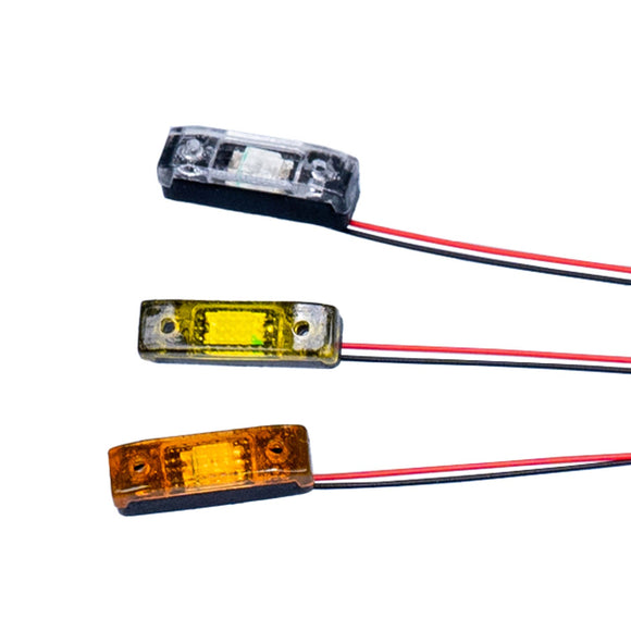 LED Kunststoff 2,2 V-3 V Warnleuchte Breite Lampe für DIY TAMIYA 1/14 RC Traktor Lkw Bulldozer Bagger Dumper R470 770S 3363 1851