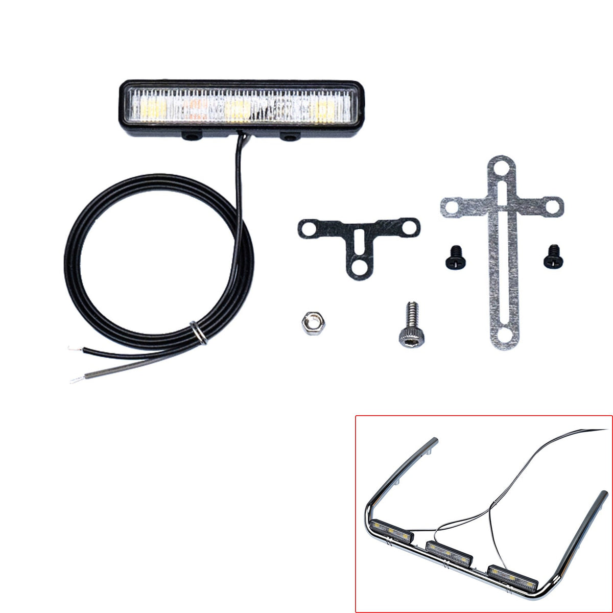 2,2 V-3 V LED-Kunststoff-Dachstrahler für DIY TAMIYA 1/14 RC Traktor-LKW-Crawler Geländewagen-Engineering-Fahrzeug-Hydraulikkipper
