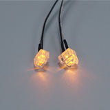 Foot Pedal Light Plastic 3V LED Turn Lamp for DIY TAMIYA 1:14 Remote Control Tractor Truck R620 R470 Model Car Accessorie Upgrade