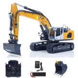 1:14 Hydraulic RC Excavator Remote Control for Model 945 with PL18EV Radio System 5CH Reversing Valve Bucket Quick Coupler