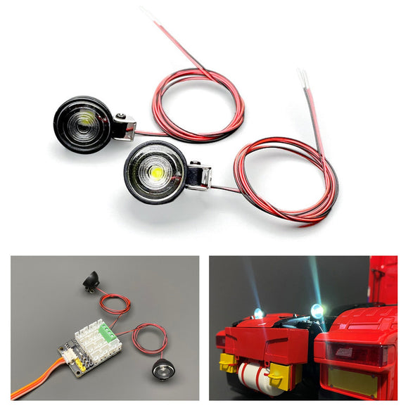 2,2 V-3 V Scheinwerfer Kunststoff-LED-Lampe für 1/10 Crawler Off Road Fahrzeuge DIY TAMIYA 1/14 RC Traktor Lkw Modell Engineering Fahrzeug