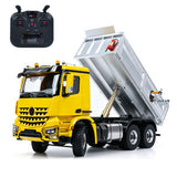 6*6 metall Chassis 1/14 RC Hydraulische Dumper 3348 2025T 2 Geschwindigkeit Getriebe Radio Controlled Kipper Modell Differential Achse licht Sound