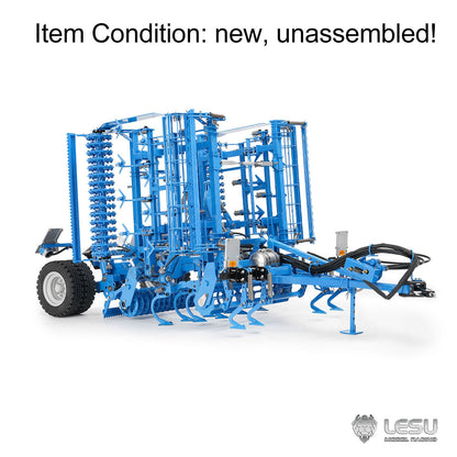 In Stock TOUCAN RC HOBBY LESU Metal 1/14 RC Tractor Truck AOUE 1050 4x4 Hydraulic Farm vehicle K500 Seedbed Pre-sowing Soil Preparation Planter Plough Light Sound