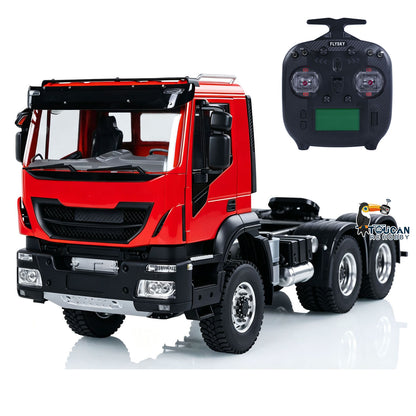 TOUCAN RC HOBBY MD 6x6 Metal Chassis 1/14 RC Tractor Truck  2-Speed Transmission Sound Light System FlySky ST8 Remote Controller Model for Adults