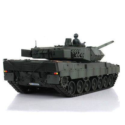 Henglong 1/16 TK7.0 German Leopard2A6 RTR RC Tank Model 3889 IR BB Smoke Barrel Recoil 360 Degrees Turret Metal Tracks Sprockets Idlers Road Wheels Gearbox