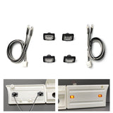 3V LED Kunststoff Seitenschweller Licht Warnleuchte für 1/14 DIY TAMIYA Fernbedienung Traktor Lkw R470 R620 Modell Auto Spielzeug Upgrade