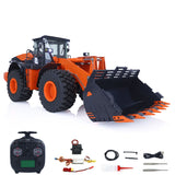 1/14 Scale Remote Controlled Hydraulic Loader JDM 198 ZW370 Electric Construction Vehicles Models W/ Motor ESC Servo Transmitter