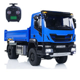 MD Metal 1/14 4x4 RC Hydraulic Dump Tipper Construction Truck 2-Speed Gearbox Differential Locks FlySky ST8 Remote Controller Model for Sales