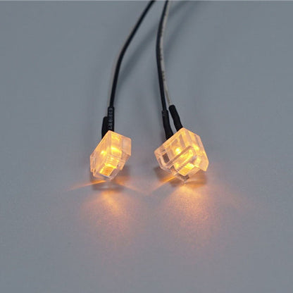 Fußpedal-Licht, Kunststoff, 3 V, LED-Blinkerlampe für DIY TAMIYA 1:14 Fernbedienungs-Sattelzugmaschine R620 R470 Modellauto-Zubehör-Upgrade