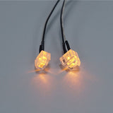 Foot Pedal Light Plastic 3V LED Turn Lamp for DIY TAMIYA 1:14 Remote Control Tractor Truck R620 R470 Model Car Accessorie Upgrade