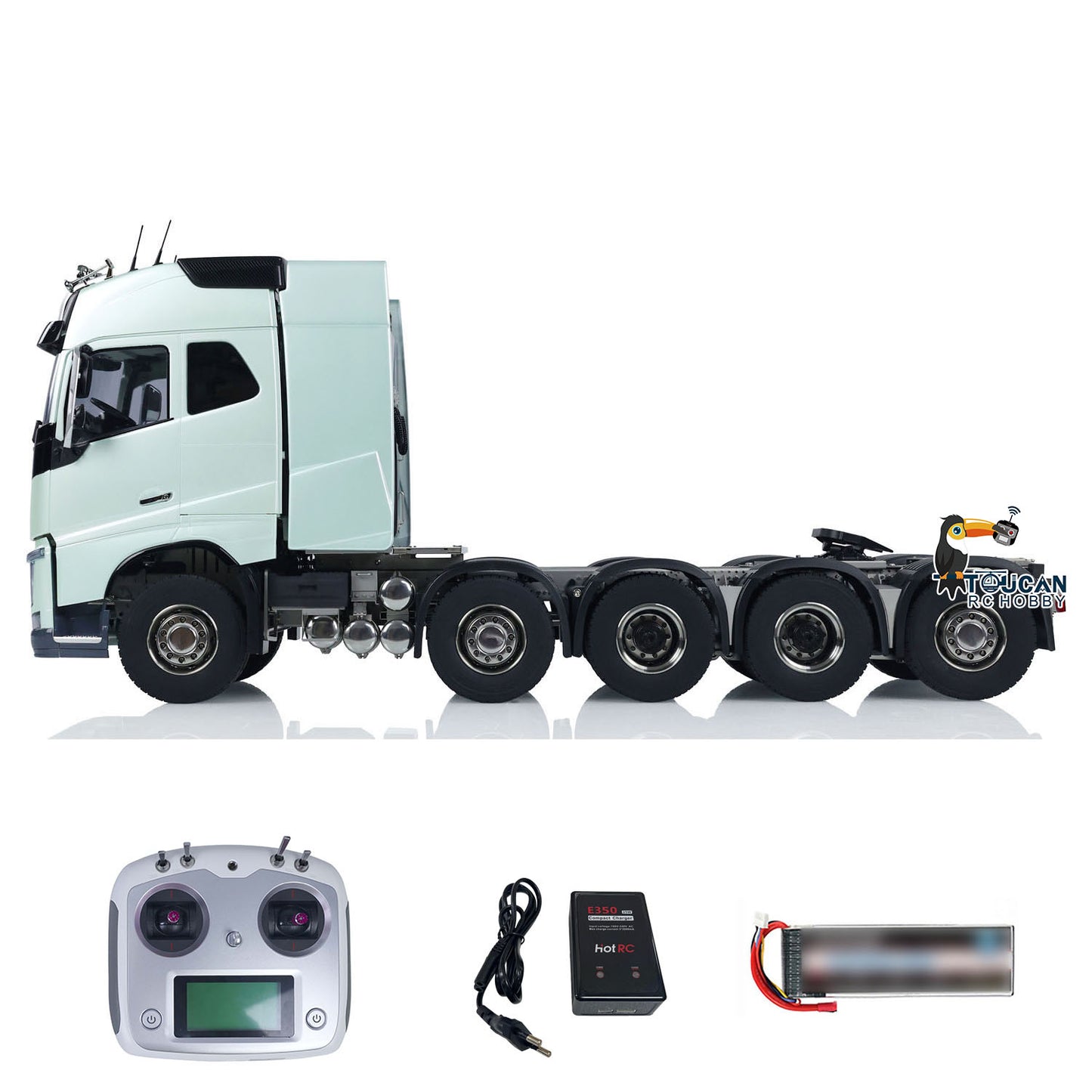 10x10 1/14 FH750 RC-LKW-Modell, ferngesteuertes Traktorauto, FH16, Metallchassis, RTR-LKW-Modell, montiert und lackiert