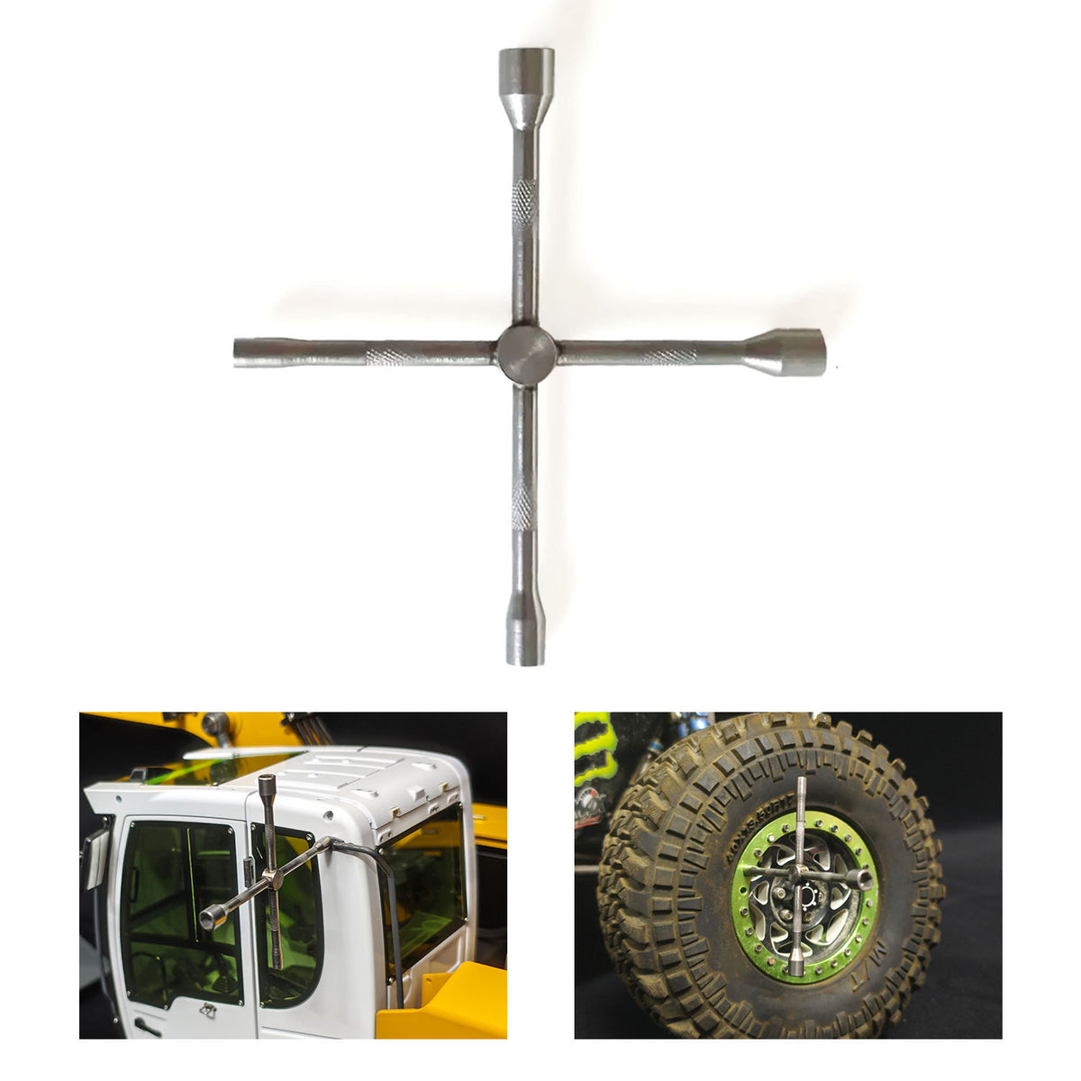 JDM-213 Metall-Kreuzschlitz 2,0/2,5/3,5/4,0 mm für DIY-Modell im Maßstab 1/14 RC-Lkw-Baggerlader