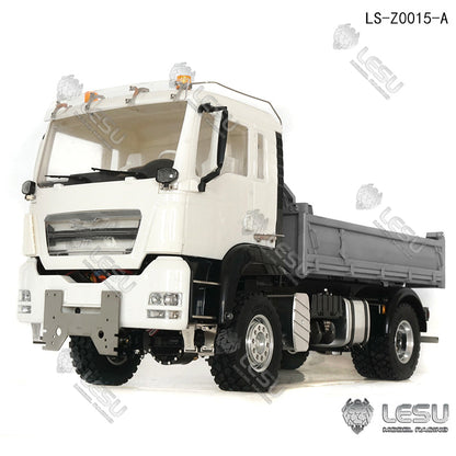 TOUCAN RC HOBBY LESU 1/14 Metal 4*4 Chassis TGS Hydraulic Dumper Truck Model Decorative Light Parts Opitonal Versions Battery Charger