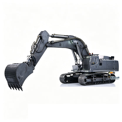 TOUCAN RC HOBBY 1/12 Metal Hydraulic Remote Control Excavator LR976 6CH Valves RC Digger RTR Model Dual Pump Brushless Motor Light Sound System