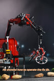 1/14 RC Truck Remote Control Tractor Truck 7-way Valves Hydraulic Crane 6x6 RC Lorry Car 3Speed Gearbox Axle Locks Light Sound System