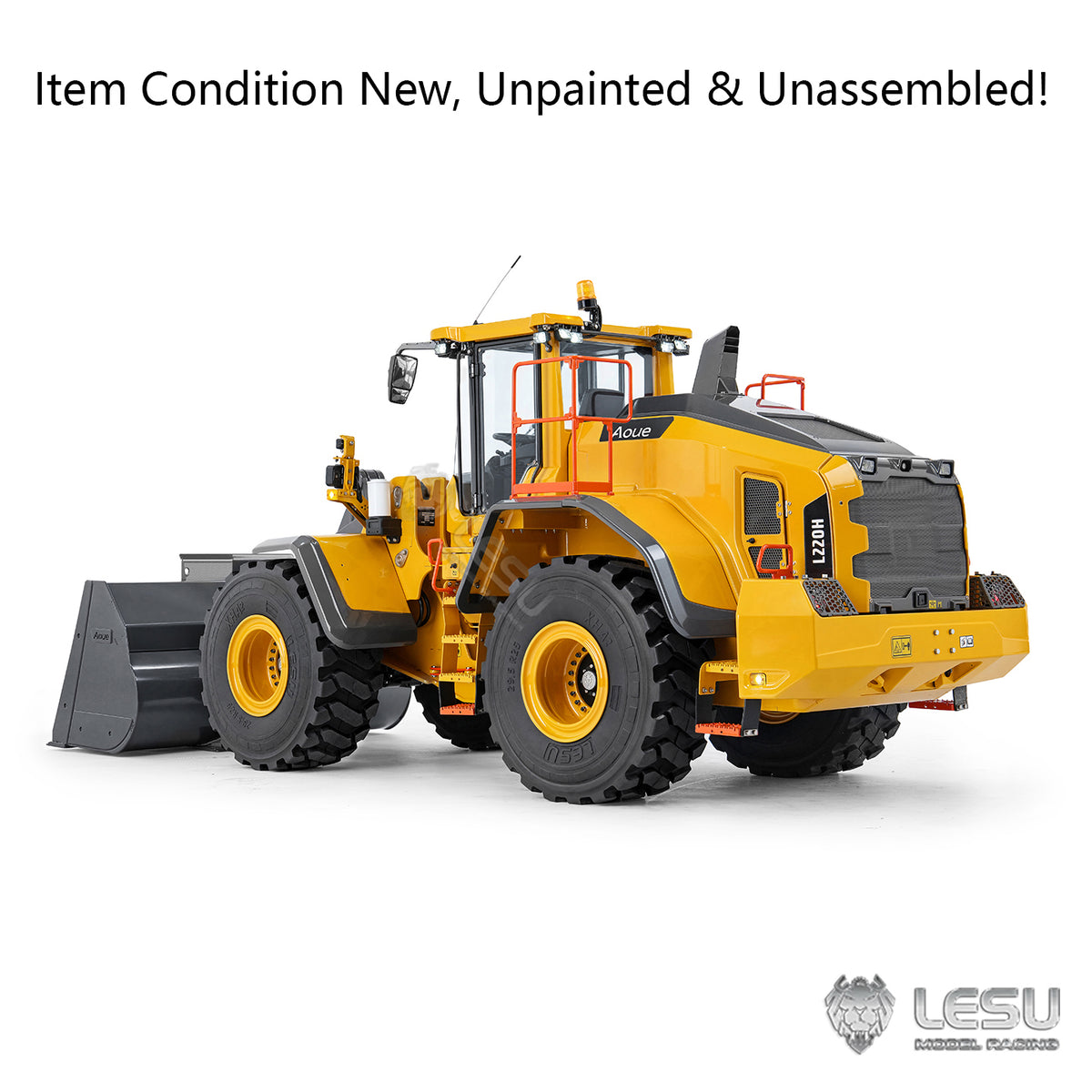 TOUCAN RC HOBBY LESU 1/14 Hydraulic RC Wheel Loader L220H Metal Model 4WD Brushless Motor 2 Speed Drive Differential Lock Quick Release Bucket Sound