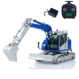 CNC Metal 1/14 RC Hydraulic Excavator CUT Model C914 5CH Valve 3 Arms Remote Control Digger Manual Quick Release Coupler