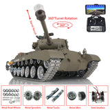 1/16 TK7.0 Henglong Customized Version M26 Pershing RTR Remote Controller Tank Model 3838 Barrel Recoil Metal Tracks Wheels FPV