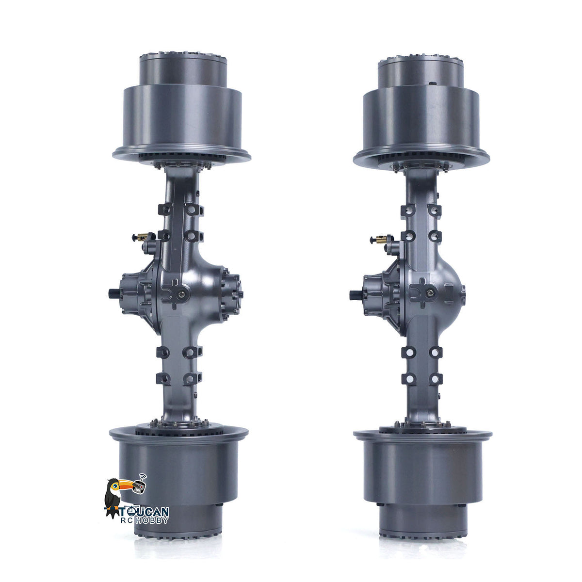 TOUCAN RC HOBBY JDM 198S Metal Front/Rear Axle/Wheel Hub Accessories for 1/14 RC Hydraulic Loader DIY Modified Vehicle Scale Model