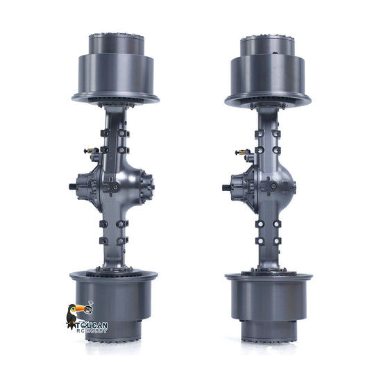 TOUCAN RC HOBBY JDM 198S Metal Front/Rear Axle/Wheel Hub Accessories for 1/14 RC Hydraulic Loader DIY Modified Vehicle Scale Model