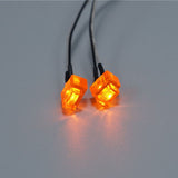 Foot Pedal Light Plastic 3V LED Turn Lamp for DIY TAMIYA 1:14 Remote Control Tractor Truck R620 R470 Model Car Accessorie Upgrade