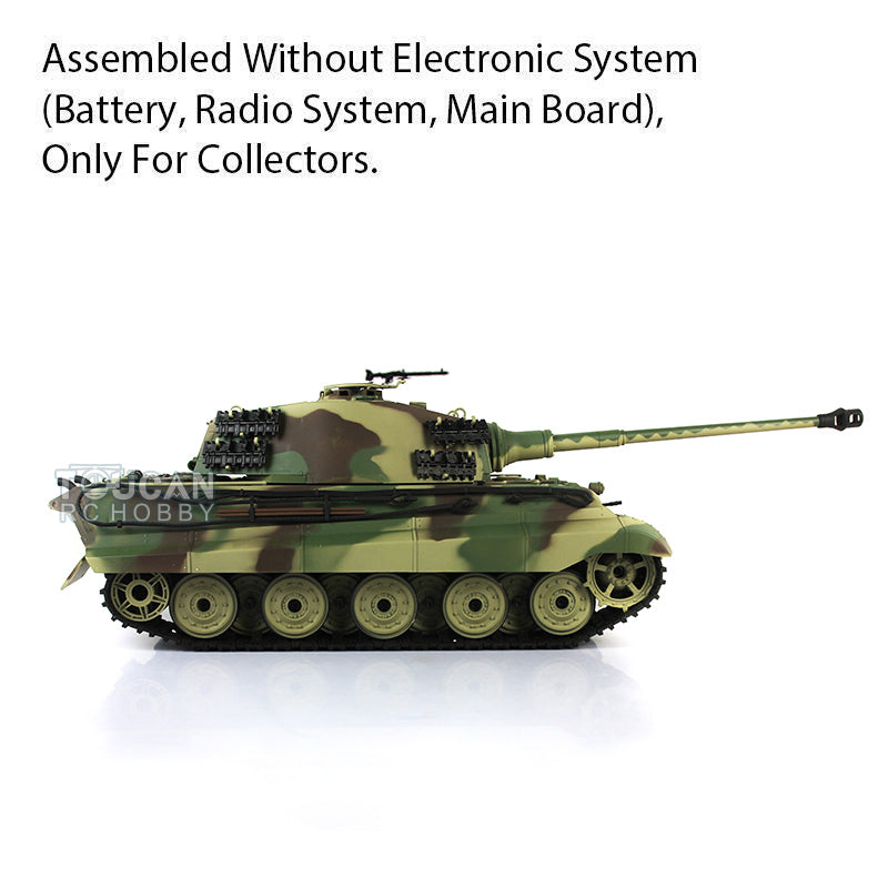 Henglong 1/16 Plastic German King Tiger Henschel Static Tank 3888A Ornament Collection Display Model Without Electronic System