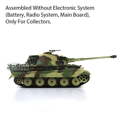 Henglong 1/16 Plastic German King Tiger Henschel Static Tank 3888A Ornament Collection Display Model Without Electronic System