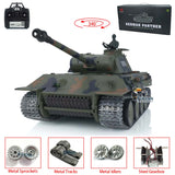 Henglong 1/16 Scale TK7.0 German Panther V Ready To Run Radio Controlled BB IR Tank 3819 Smoke Metal Tracks Sprockets Idlers