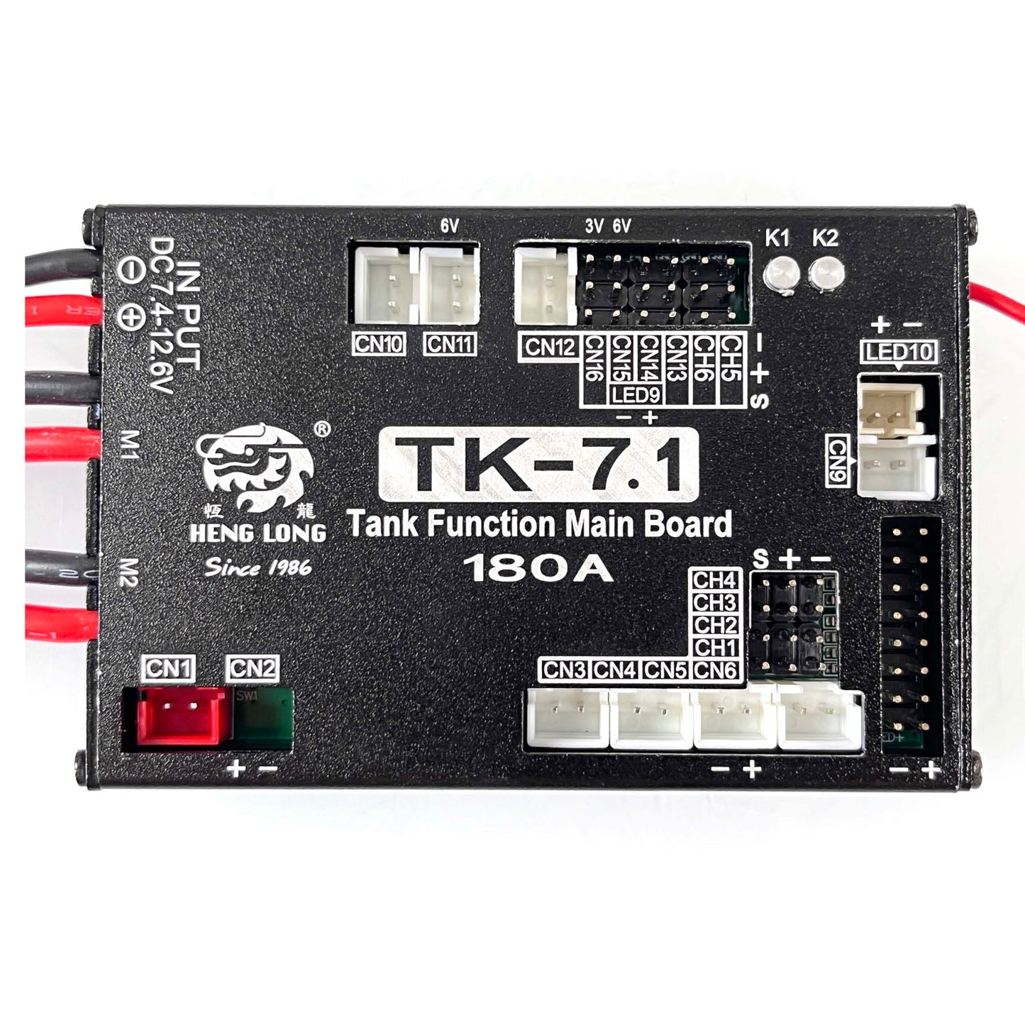 1/16 Scale RC Henglong Tank Model 2.4Ghz 7.1 Generation Transmitter Multi-Function Main Board T90 Tiger I Sound Bind Wire DIY