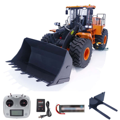 4. 1/14 XDRC 470 Hydraulic Loader with Flysky i6S Transmitter Top Down View  

