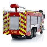 4. 1/14 YLL PS011 Fire Truck with Two-Speed Transmission Rear Three-Quarter View  

