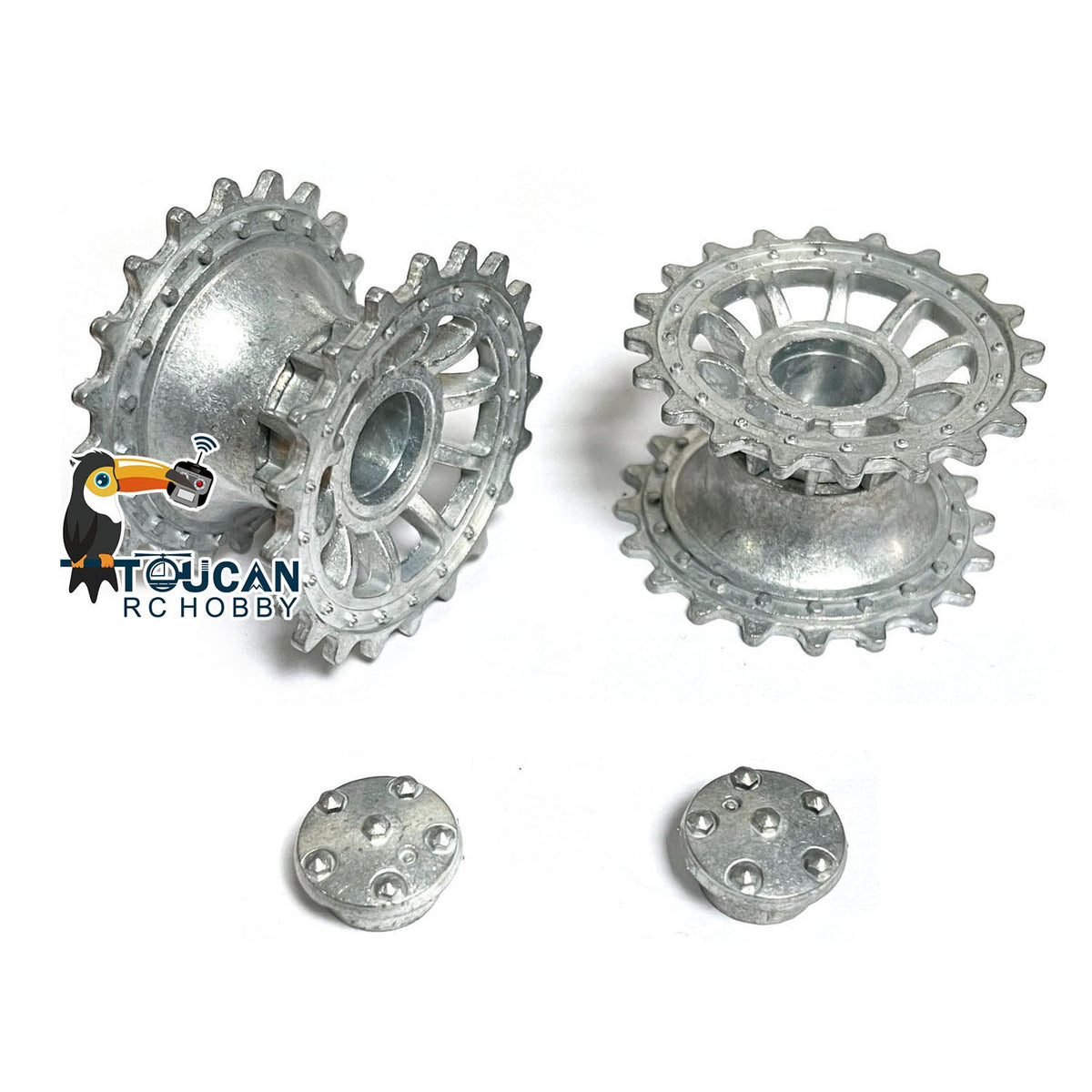 IN Stock Henglong Metal Sprockets Wheels Suitable for 1/16 Scale 2.4Ghz German Tiger I 3818 German Panther 3819 RC Tank Model Accessories