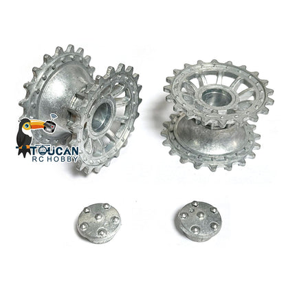 IN Stock Henglong Metal Sprockets Wheels Suitable for 1/16 Scale 2.4Ghz German Tiger I 3818 German Panther 3819 RC Tank Model Accessories