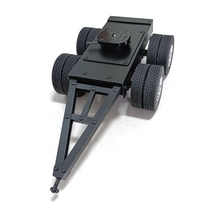 Metall 1/14 2 Achsen Anhänger mit Sattelzugmaschine für LESU RC Lkw Fernbedienung Bau Fahrzeug Auto Hobby Modell DIY