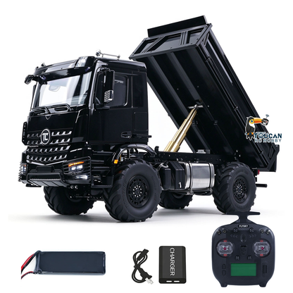 TOUCAN RC HOBBY MD 3363 1/14 4x4 Metal RC Dumper Remote Control Hydraulic Tipper 2Speed Gearbox Differential Locks ST8 Remote Controller for Adults