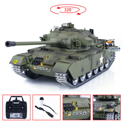 Tongde 1:16 RC Panzer Britischer Centurion MK5 BB und Infrarot-Kampfpanzer Metallketten Räder RTR-Modell Laufrückstoß