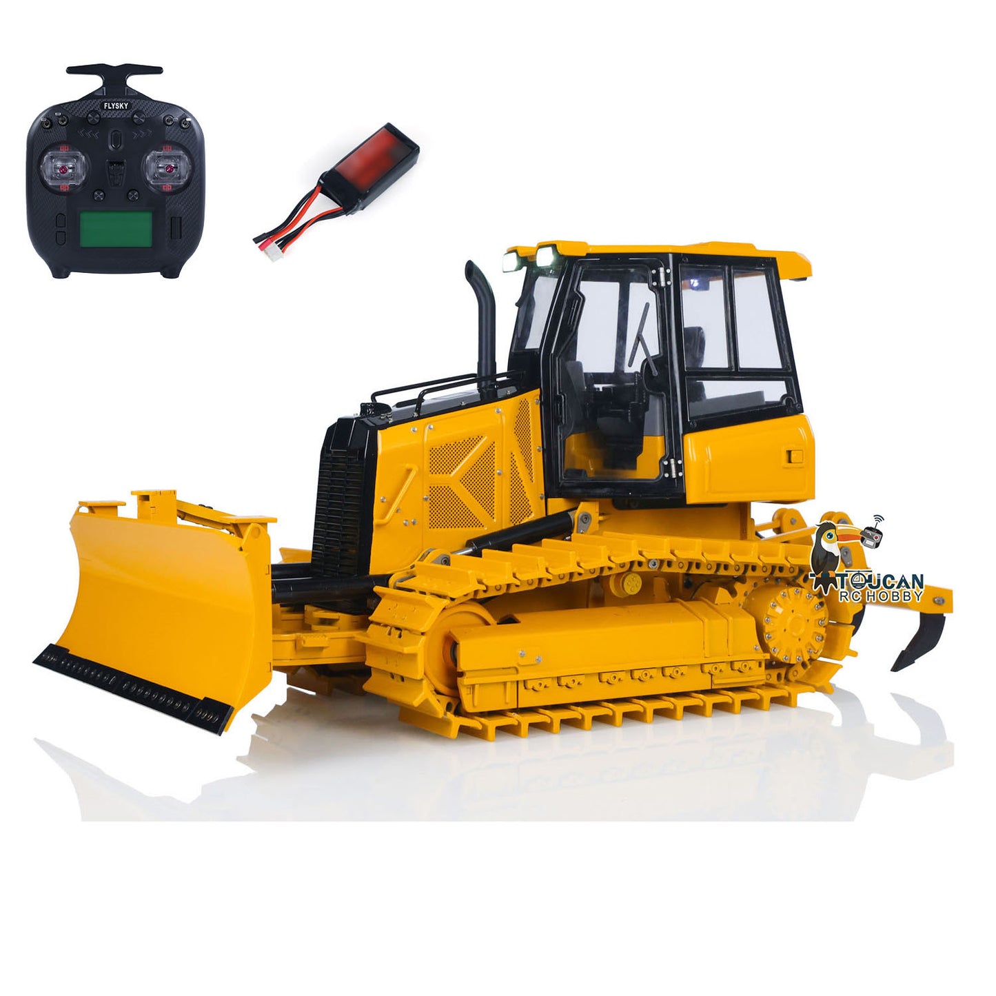 Neues Produkt vorbestellen! Metall 1/12 RC Hydraulischer Bulldozer D3 Ferngesteuerte Baufahrzeuge 4CH Ventil Bauauto Licht Sound Flysky ST8 Radio