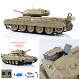 1/16 RC Kampfpanzer CoolBank Crusader MK III 2.4G Fernbedienung RTR Militärpanzermodell 360-Grad-Turm Drehbarer Rauch Ton Lichter