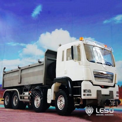 TOUCAN RC HOBBY LESU 1/14 Scale 8*8 Metal Chassis TGS Hydraulic Dumper Truck Construction Vehicle Light Sound System Motor ESC